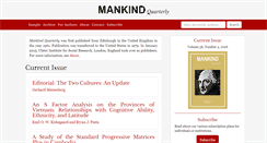 Desktop Screenshot of mankindquarterly.org