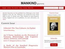 Tablet Screenshot of mankindquarterly.org